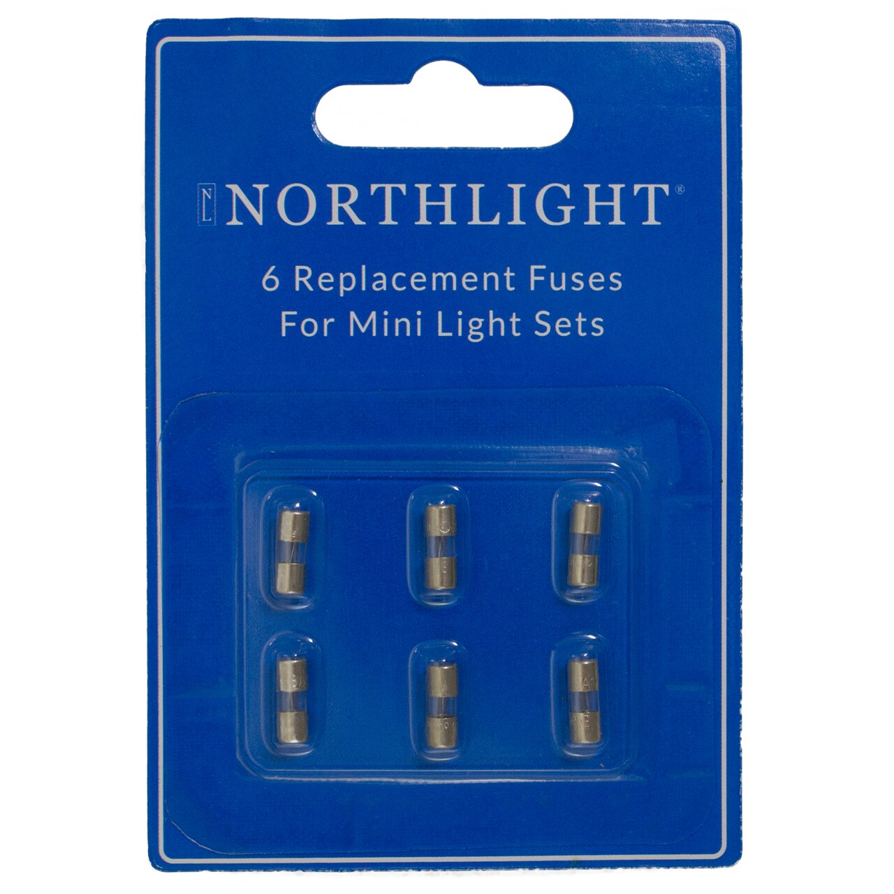 Northlight Replacement Fuses for Mini Christmas Lights - 3 Amps - Pack of 6